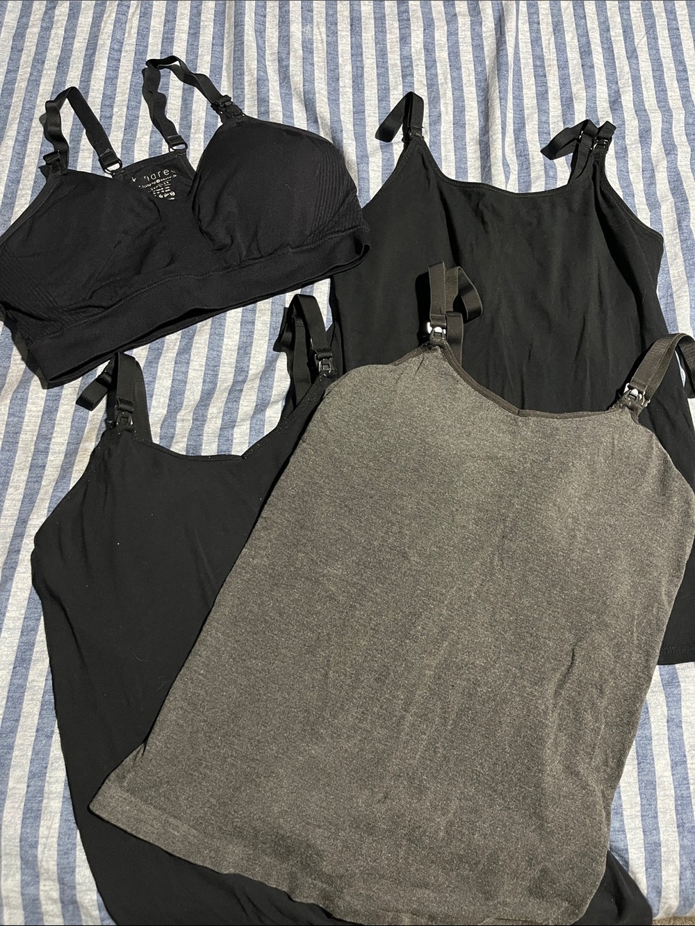 Bundle of 4 Nursing Tops/Bra Size M